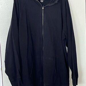 Torrid Active Charcoal Zip-Up Hooded Sweatshirt with Thumb Holes